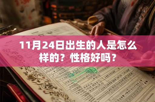 11月24日出生的人是怎么样的？性格好吗？