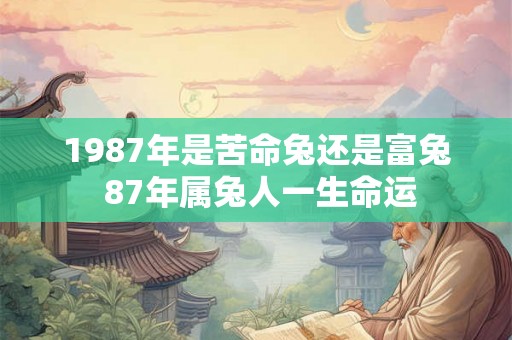 1987年是苦命兔还是富兔 87年属兔人一生命运