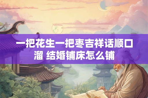 一把花生一把枣吉祥话顺口溜 结婚铺床怎么铺