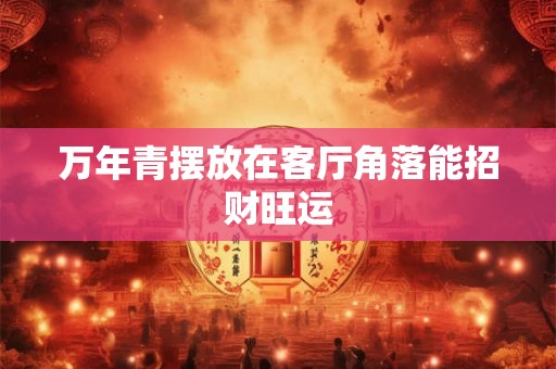 万年青摆放在客厅角落能招财旺运