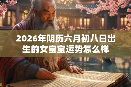 2026年阴历六月初八日出生的女宝宝运势怎么样