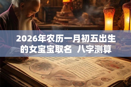 2026年农历一月初五出生的女宝宝取名 八字测算 2026年农历一月初五出生的女宝宝取名 八字测算