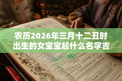 农历2026年三月十二丑时出生的女宝宝起什么名字吉祥，五行属什么