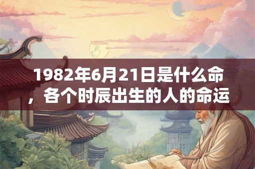 1982年6月21日是什么命,各个时辰出生的人的命运 1982年6月21日是什么命,各个时辰出生的人的命运