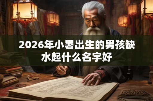 2026年小暑出生的男孩缺水起什么名字好