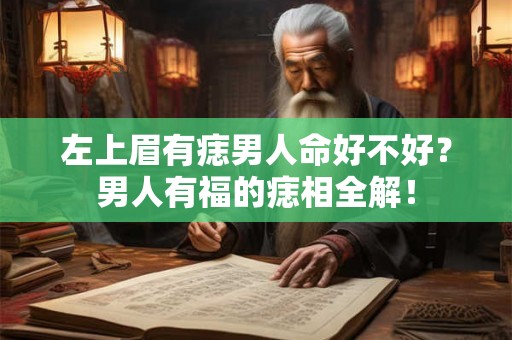 左上眉有痣男人命好不好?男人有福的痣相全解! 左上眉有痣男人命好不好?男人有福的痣相全解!