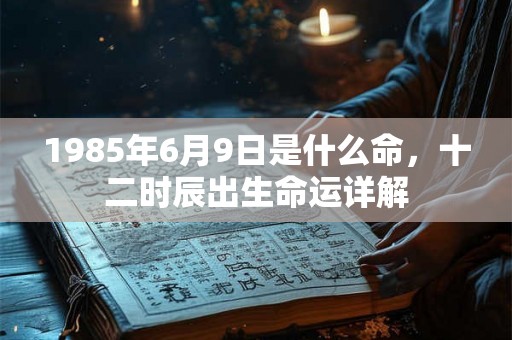 1985年6月9日是什么命,十二时辰出生命运详解 1985年6月9日是什么命,十二时辰出生命运详解