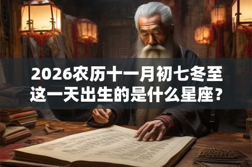 2026农历十一月初七冬至这一天出生的是什么星座? 2026农历十一月初七冬至这一天出生的是什么星座?