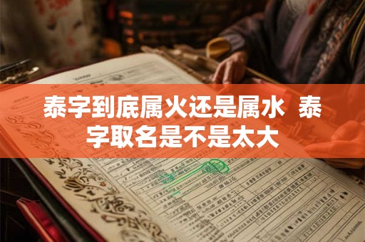 泰字到底属火还是属水 泰字取名是不是太大 泰字到底属火还是属水 泰字取名是不是太大