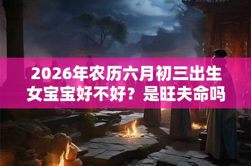 2026年农历六月初三出生女宝宝好不好？是旺夫命吗？
