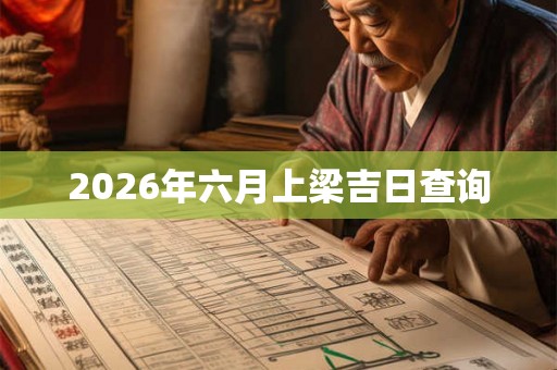 2026年六月上梁吉日查询 2026年六月上梁吉日查询