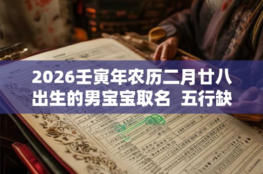 2026壬寅年农历二月廿八出生的男宝宝取名  五行缺啥