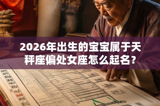 2026年出生的宝宝属于天秤座偏处女座怎么起名？
