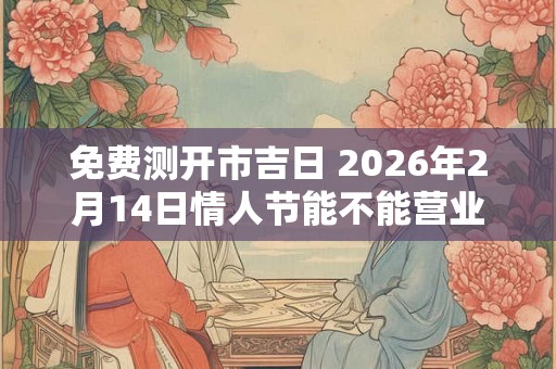 免费测开市吉日 2026年2月14日情人节能不能营业 免费测开市吉日 2026年2月14日情人节能不能营业