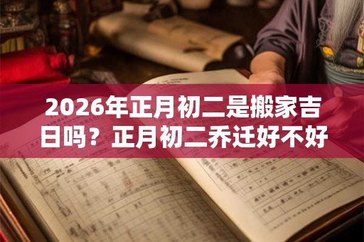 2026年正月初二是搬家吉日吗？正月初二乔迁好不好