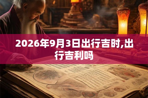 2026年9月3日出行吉时,出行吉利吗
