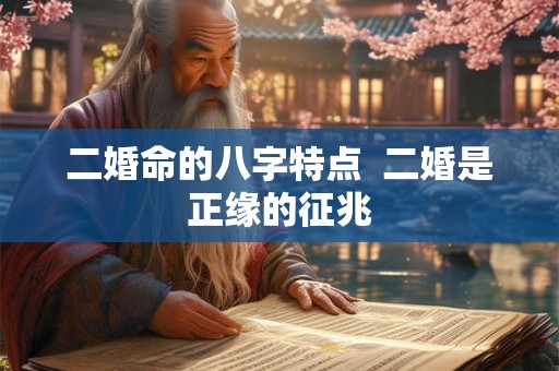 二婚命的八字特点 二婚是正缘的征兆 二婚命的八字特点 二婚是正缘的征兆