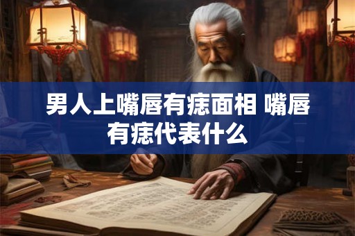 男人上嘴唇有痣面相 嘴唇有痣代表什么
