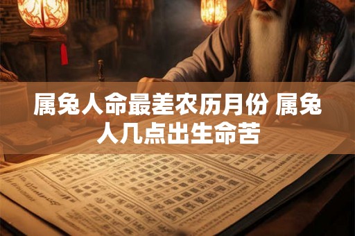 属兔人命最差农历月份 属兔人几点出生命苦