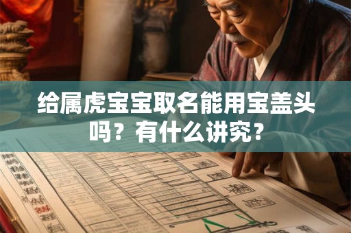 给属虎宝宝取名能用宝盖头吗？有什么讲究？