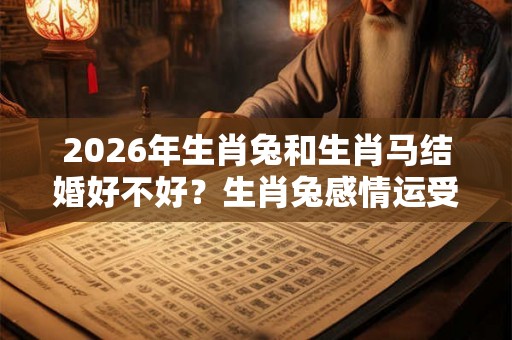 2026年生肖兔和生肖马结婚好不好？生肖兔感情运受什么影响？