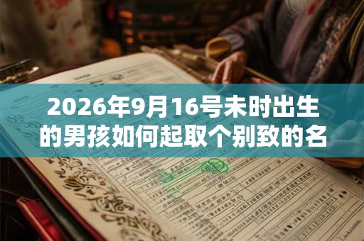 2026年9月16号未时出生的男孩如何起取个别致的名字,五行属什么 2026年9月16号未时出生的男孩如何起取个别致的名字,五行属什么