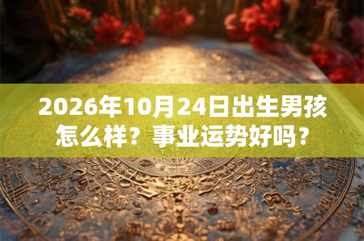 2026年10月24日出生男孩怎么样？事业运势好吗？