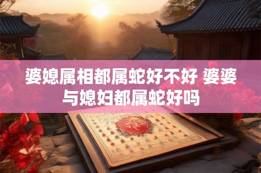 婆媳属相都属蛇好不好 婆婆与媳妇都属蛇好吗