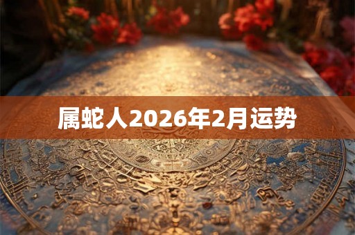 属蛇人2026年2月运势