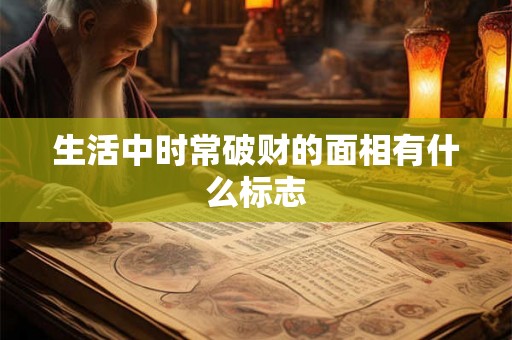 生活中时常破财的面相有什么标志