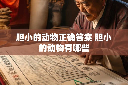 胆小的动物正确答案 胆小的动物有哪些