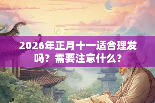 2026年正月十一适合理发吗？需要注意什么？