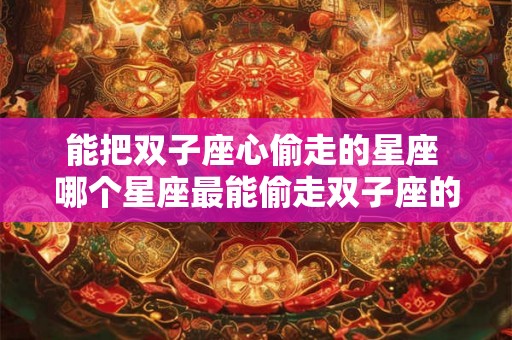 能把双子座心偷走的星座 哪个星座最能偷走双子座的心