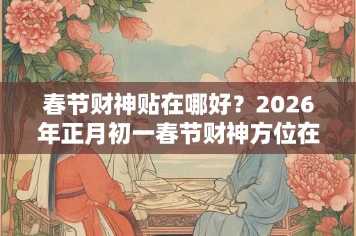 春节财神贴在哪好？2026年正月初一春节财神方位在哪里？