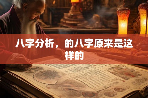 八字分析,的八字原来是这样的 八字分析,的八字原来是这样的