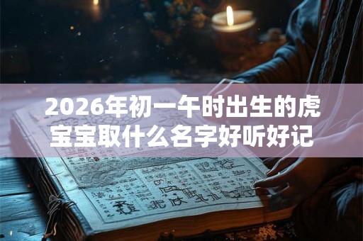2026年初一午时出生的虎宝宝取什么名字好听好记