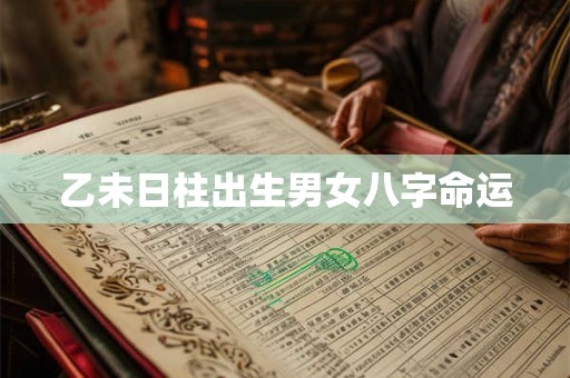 乙未日柱出生男女八字命运