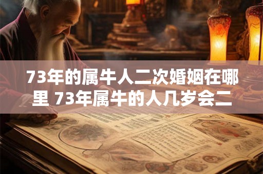 73年的属牛人二次婚姻在哪里 73年属牛的人几岁会二婚 73年的属牛人二次婚姻在哪里 73年属牛的人几岁会二婚