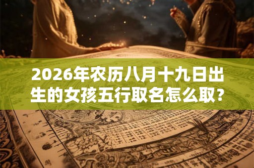 2026年农历八月十九日出生的女孩五行取名怎么取？
