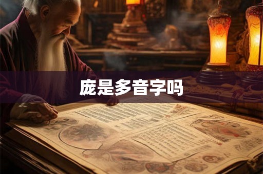 庞是多音字吗