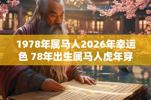 1978年属马人2026年幸运色 78年出生属马人虎年穿什么颜色衣服好