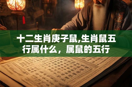 十二生肖庚子鼠,生肖鼠五行属什么，属鼠的五行