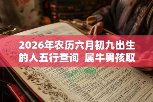 2026年农历六月初九出生的人五行查询  属牛男孩取名