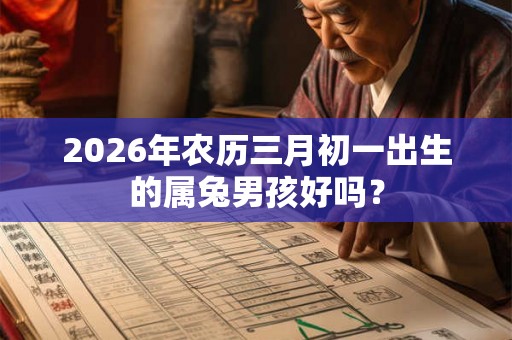 2026年农历三月初一出生的属兔男孩好吗？