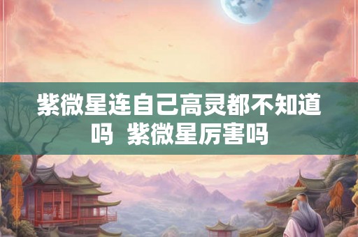 紫微星连自己高灵都不知道吗  紫微星厉害吗