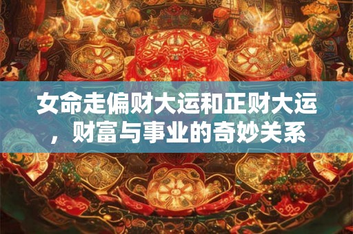 女命走偏财大运和正财大运，财富与事业的奇妙关系