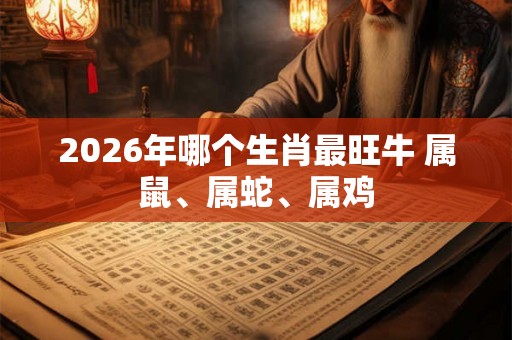 2026年哪个生肖最旺牛 属鼠、属蛇、属鸡 2026年哪个生肖最旺牛 属鼠、属蛇、属鸡