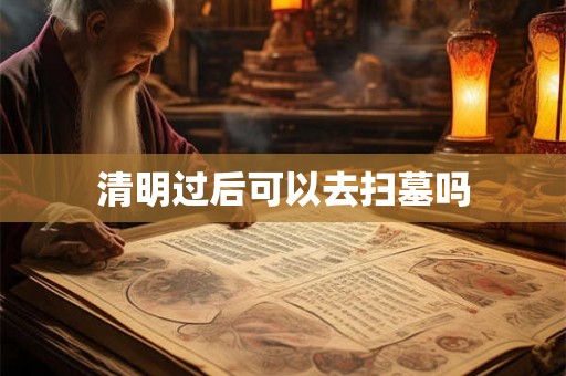 清明过后可以去扫墓吗