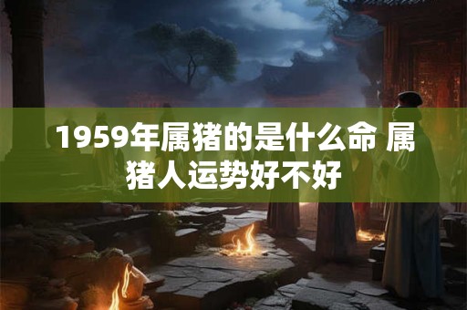 1959年属猪的是什么命 属猪人运势好不好