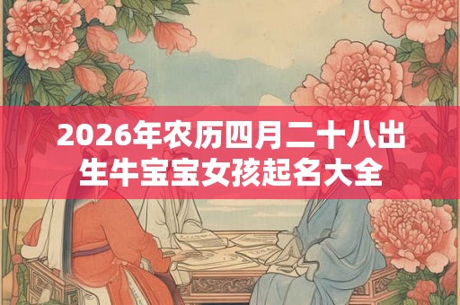2026年农历四月二十八出生牛宝宝女孩起名大全 2026年农历四月二十八出生牛宝宝女孩起名大全